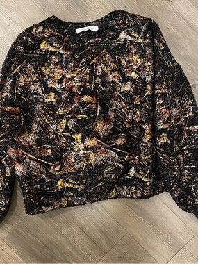 BURU Glitter Boucle Sweater Pullover Sweater
